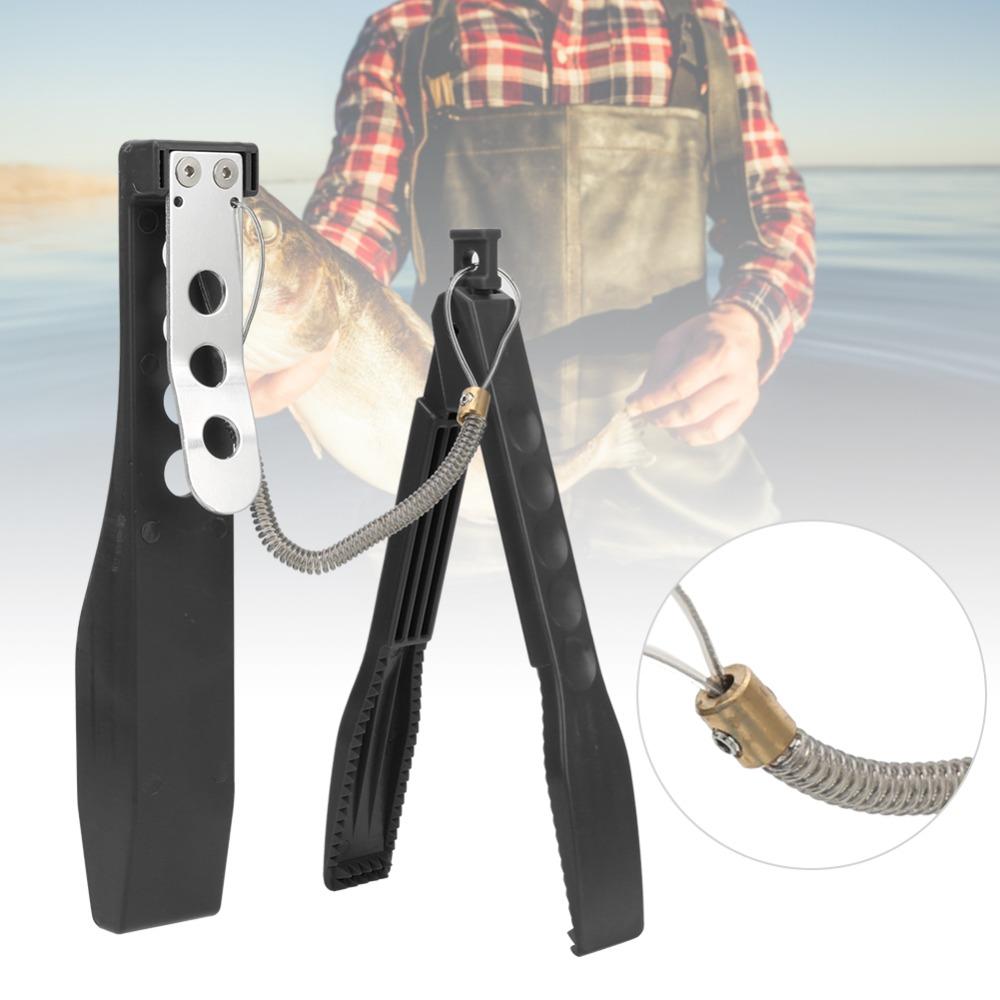 Anti-Skid Handle Fish Lip Gripper with Sleeve Fishing Pliers Fish Gripper Long Distance Fishing