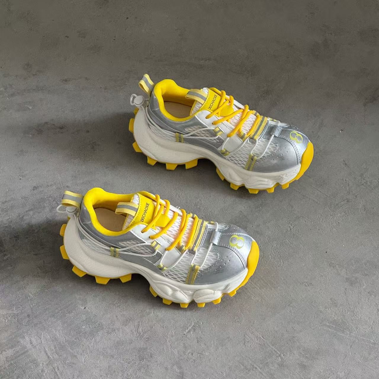 

Polished retro dad shoes women s tide spring summer new mesh breathable lightweight thick-soled casual sports shoes 35