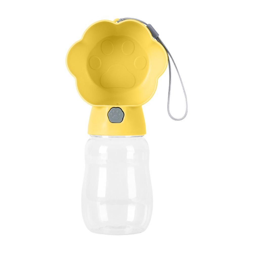 

Leak Proof Dog Water Bottle Handheld Pet Accompanying Cup Practical Pet Supplies Cat 380ml Yellow