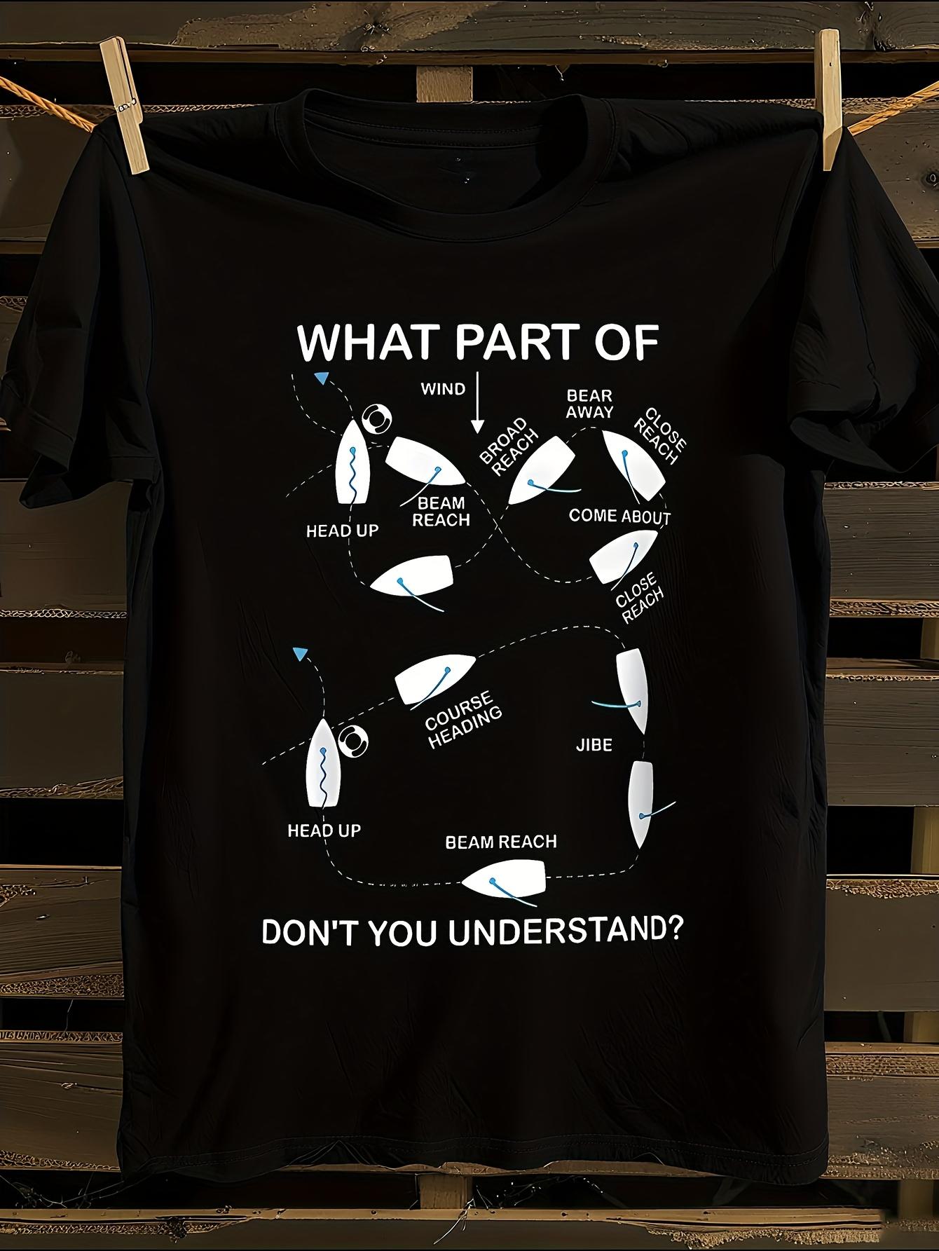 Funny Nautical Sailing Ship Tshirt S