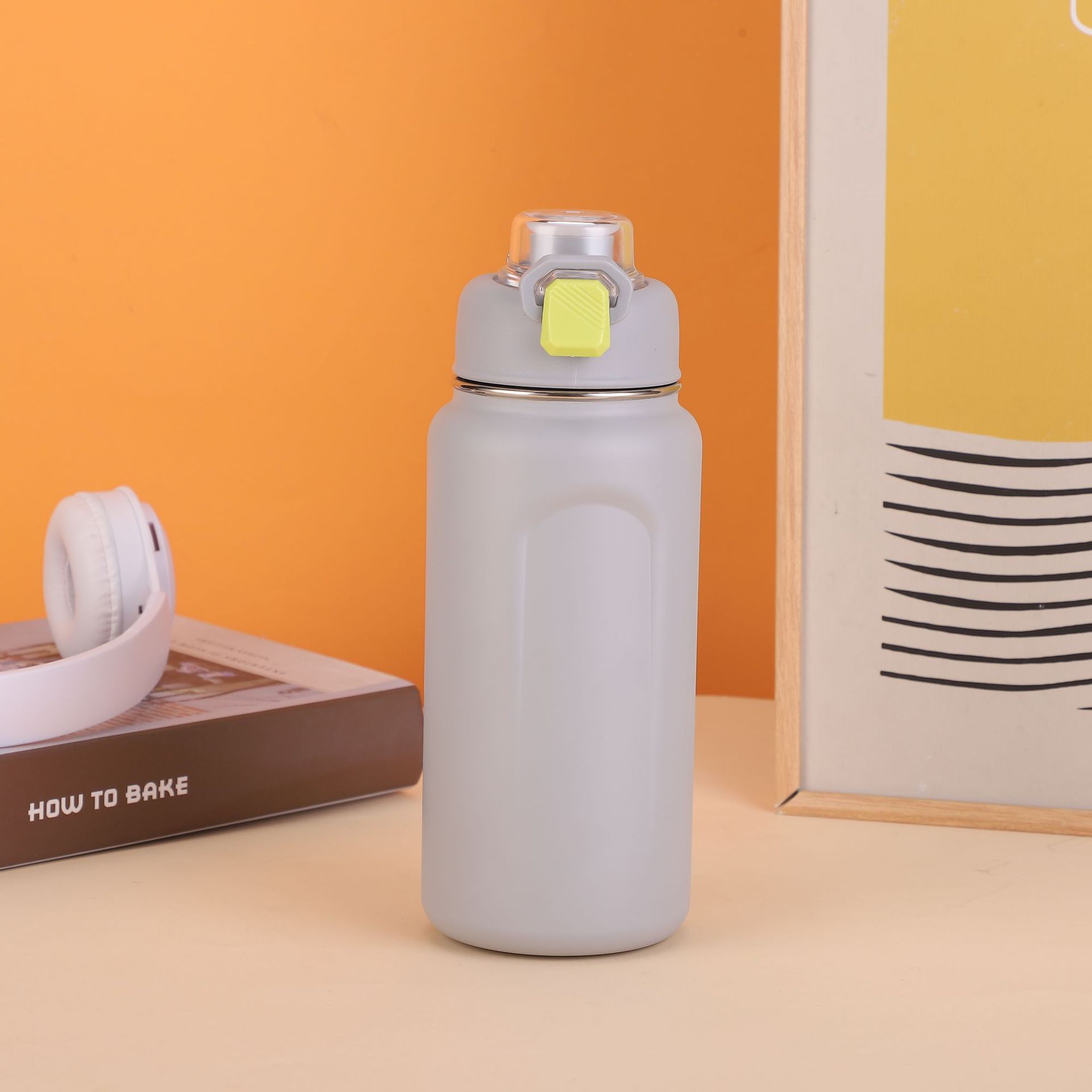 

316 Stainless Steel Vacuum Flask Large Capacity 1L Portable Water Bottle Simple Solid Design for Outdoor Travel 700ml