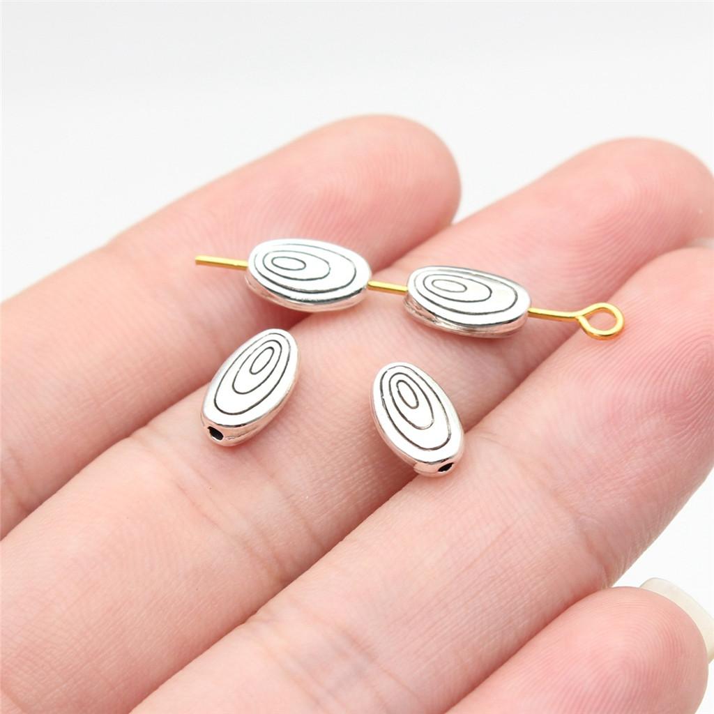 Geometric Small-Hole Spacer Beads Mini Antique Bronze Zinc Alloy Jewelry Making Fix Bead Position Style Bead Spacers