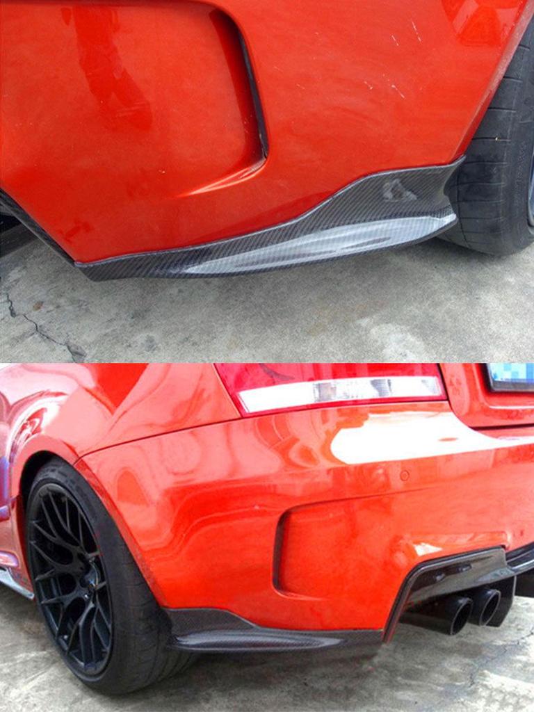 BMW 1M E82 Ochraniacz Narożnika Tylnego Zderzaka z Włókna Węglowego 2011-2013