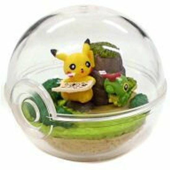 Used Trading Figure Pikachu Caterpie Pocket Monster Terrarium Style Together Pokemon Center Exclusive