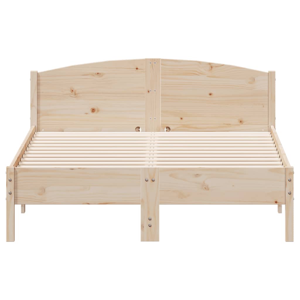 Solid Wood Bed Without Mattress 120 X 190 Cm Pine Wood