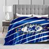 Blue Chelsea Football Club Logo Blanket for Living Room Decor  Blanket, Suitable for Use In the Bedroom, Living Room, On the Sofa