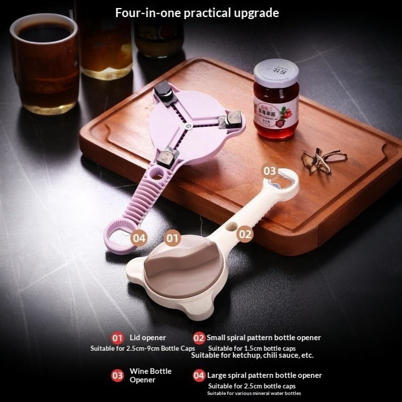 Adjustable Jar Opener Anti Slip Labor Saving Manual Bottle Cap Remover For Home Kitchen Sauce Pickle Bottle Opening Tools
