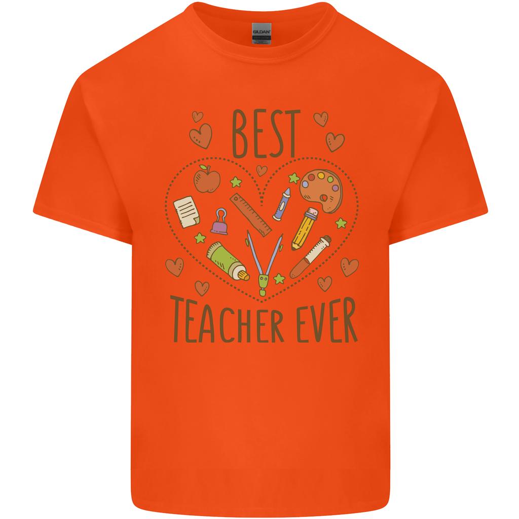 Best Teacher Ever Teaching Maths English Science Unisexs Light Cotton TShirt