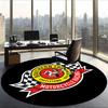 Lsle Of Man Tt (1) Round Office Rug Decorative Floor Rug for Office Bedroom Living Room and Home Space