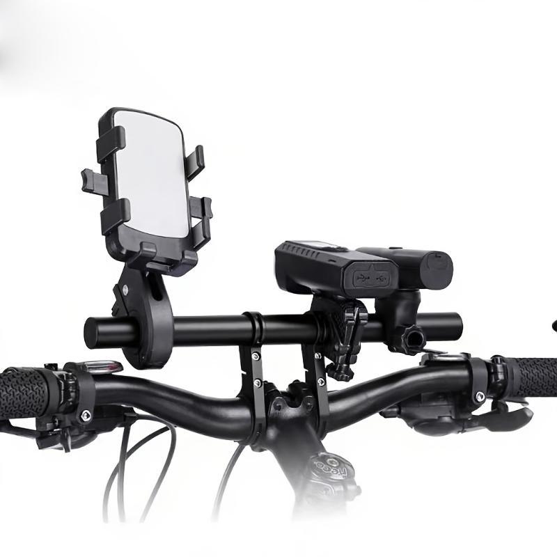 Bike Handlebar Extender Bike Extension Bar Double Clamp Aluminum Alloy Holder Bracket Bicycle