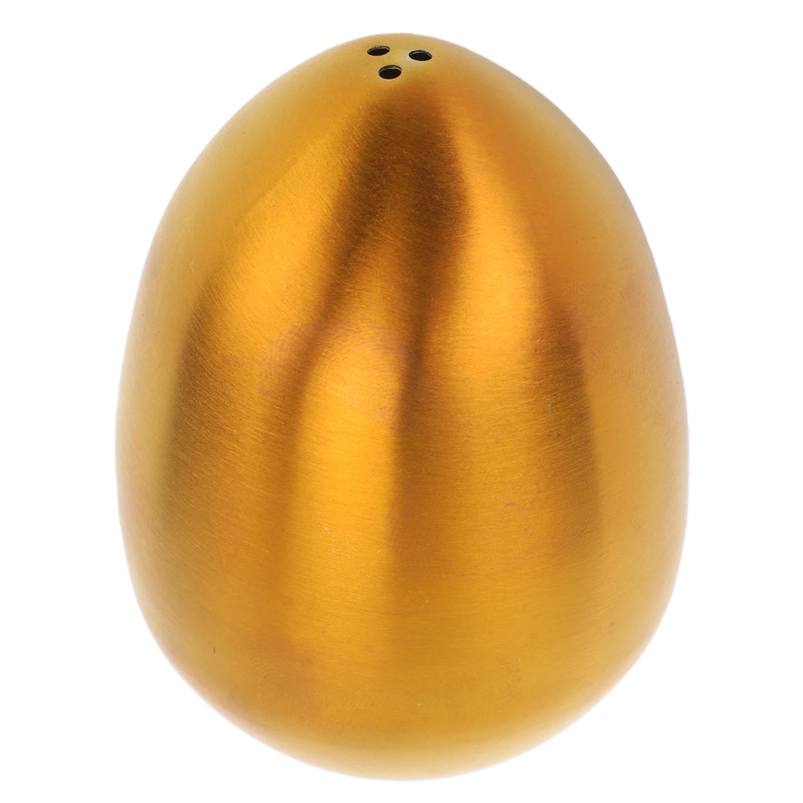 Яйцевидная банка для специй Многоцелевая 3 отверстия Герметичная Нержавеющая сталь Диспенсер для соли и перца для кухни Красный красный