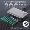200W High-Power Gallium Nitride Charger for Phones, Tablets, and Laptops - Universal 20V 5A Charging Station