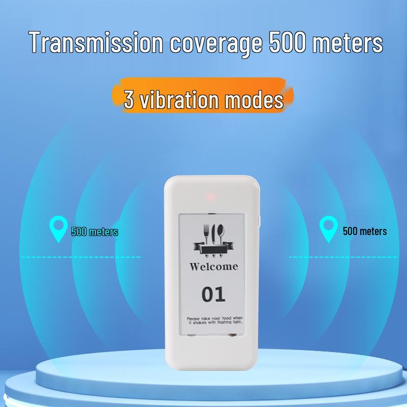 Wireless Restaurant Pager System: Flying Saucer Style, 1-10 Caller Set for Queue Management