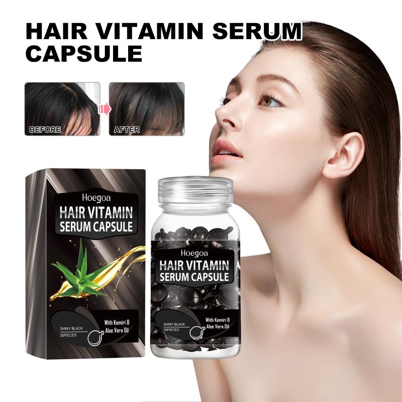 Hair Repair Vitamin Capsules Moroccan Oil Restores Frizzy Dry Split Hair Deep Nourishing Smooth Soft Shiny Salon and Home Use