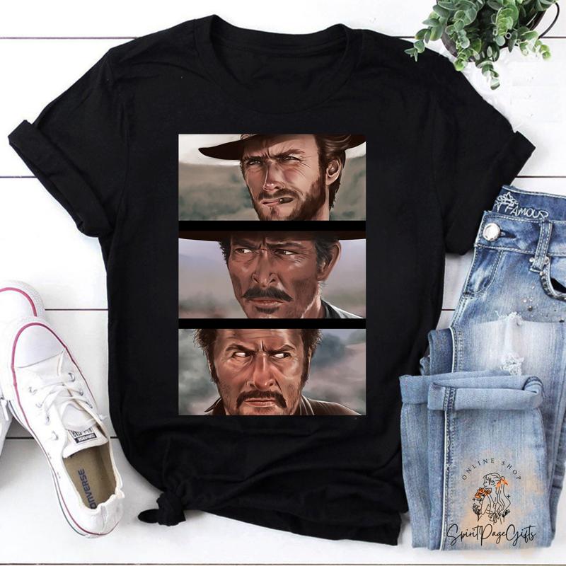 The Good Bad And Ugly Clint Eastwood Movie T Shirt Cowboy Western Bag