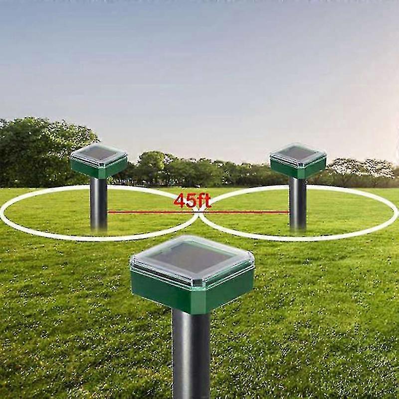 Solar Ultrasonic Snake Repellent - 6100 sq ft, Eco-Friendly, Outdoor Protection