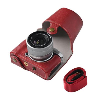 Θήκη Κάμερας SIUTATDSH Δέρμα PU Εφαρμόσιμη Fuji Film FUJIFILM FUJI xm5 Θήκη Εσωτερική Θήκη Κάμερα x-m5 Θήκη, Αντικραδασμική/Αντικραδασμική/Μάρκα (το κόκκινο)