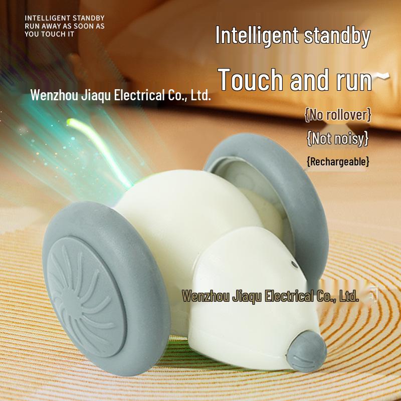 Cat Electric Teaser Toy: Self-Play Mouse Runabout with Teasing Stick