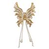 Große Metall-Haarklammer für Damen High-End-Design Strass Schmetterling Stil Haaraccessoires für Hochsteckfrisuren und Haarstyling