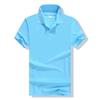Custom Print Polo Shirt Short Sleeve Cotton Blend T-Shirt Men Women Casual Work Uniform