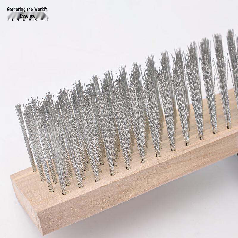 Jihuashi Long-Handle Stainless Steel Floor Scrub Brush