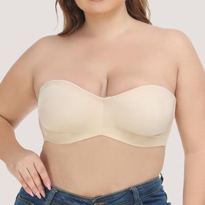 Meilan Nahtloser Ultra-Dünner Eis-Seide Trägerloser Tube Top BH - Rutschfest, Große Größe Hochzeitsunterwäsche