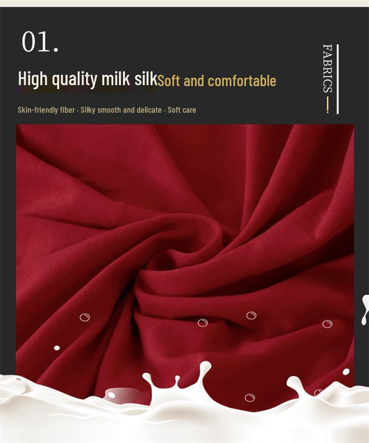 Elastic Hem Solid Color Sofa Cover - Simple Modern Design, All-Season Universal Fit