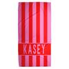 Serviette de plage rayée personnalisée Nom/Logo personnalisé Serviette microfibre fine séchage rapide absorbante pour plage natation yoga bain sports