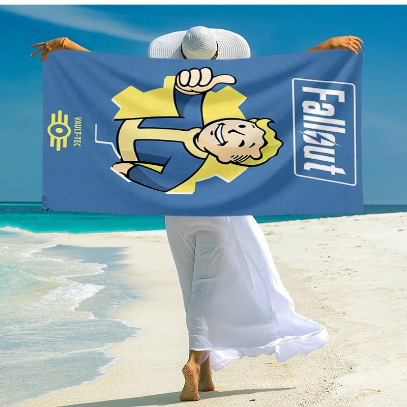 Vault-Tec Fashion Beach Towel: Ideal for Summer Adventures Soft, absorbent and quick drying suitable for swimming and bathing