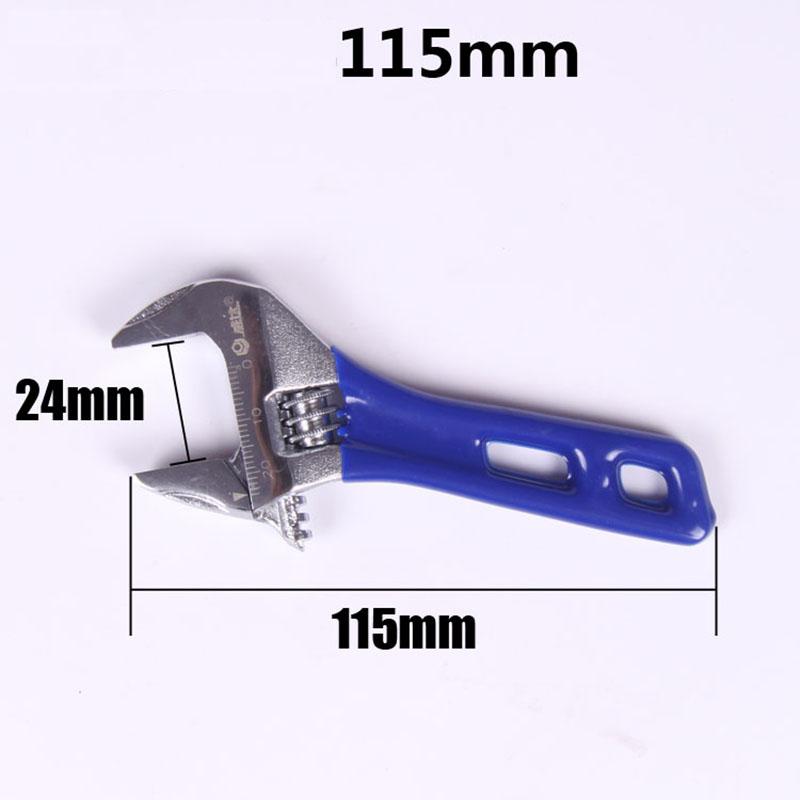 

Adjustable Spanner 4/5/6/8inch Short Handle Wrench Multifunction Spanner Pipe Repair Tool Wide Mouth Bathroom Wrench Hand Tool