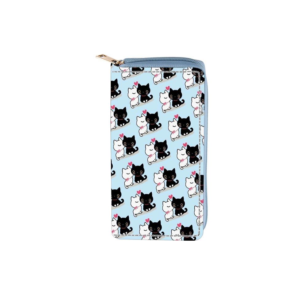

Кошелек-клатч с длинной молнией для котят, кошачий кардхолдер