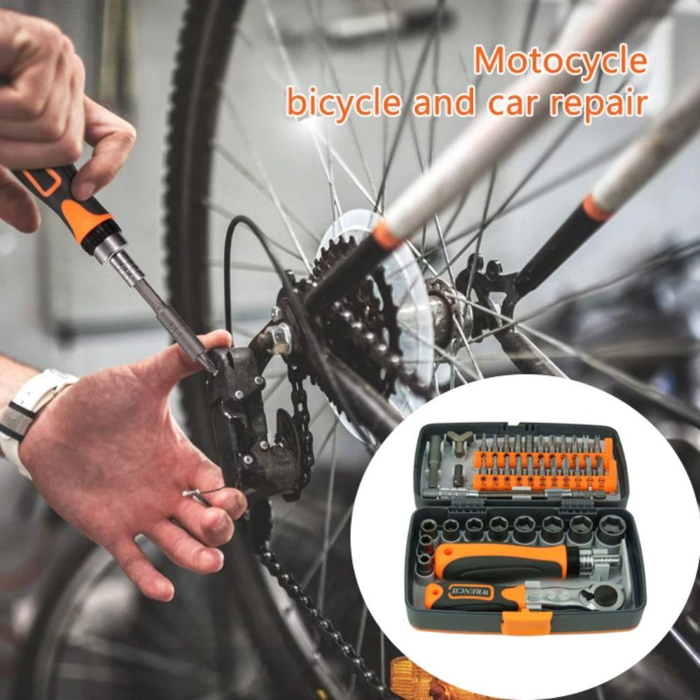 Rotatable Screwdriver Head 38-In-1 Screwdriver Set Versatile Design Hardware Tool Labor-Saving Ratchet Multipurpose Screwdriver