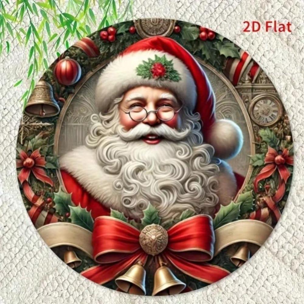 2D Round Metal Wall Art Home Decor Kitchen Garden Christmas Gift Room Decoration