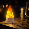 Multicolored Flame Effect Lamp Outdoors Emergency Indicators Halloween Thanksgiving Mood Lighting USB Rechargeable