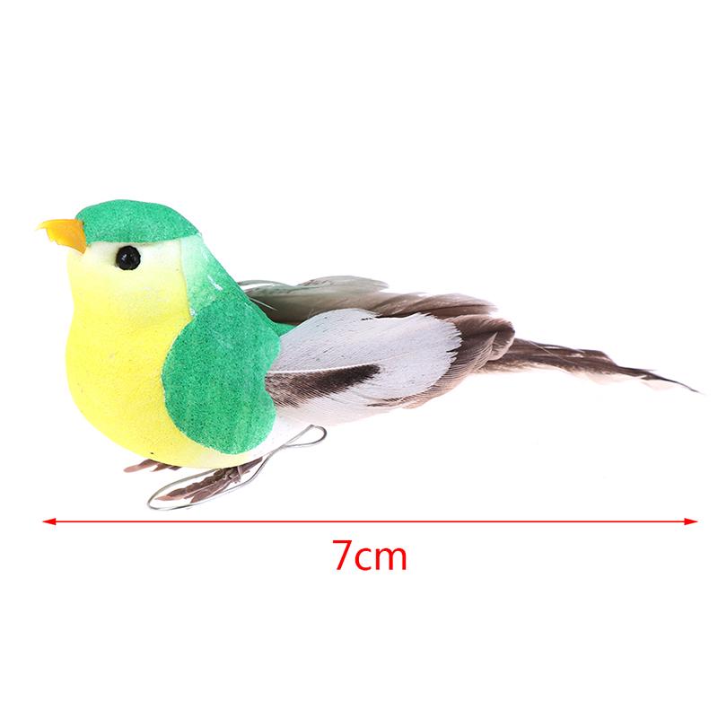 1X falešná simulace ptáků s umělým peřím Dove Feather Decor Decoration Ornament