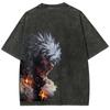 Nouveau T-shirt My Hero Academia Katsuki Bakugo Manga Vintage Lavé Oversize T-shirt Hommes Femmes Vêtements Polyester Manches Courtes T-shirts