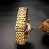 Men's Automatic Mechanical Watch 3ATM Waterproof Luminous Analog Display Stainless Steel Adjustable Belt Gold Fashion Accessory