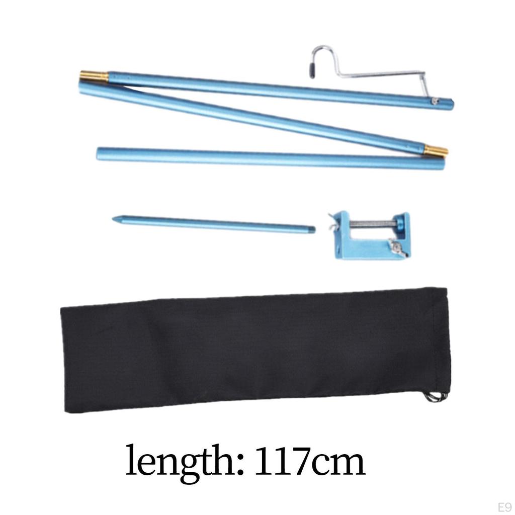 Camping Lamp Pole Camp Light Stand Bracket Detachable Hanger Hook Outdoor Post