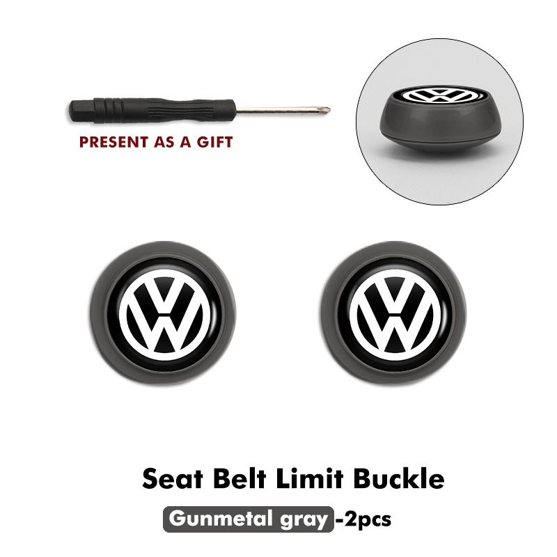 

2026 Hot For VW VOLKSWAGEN 2pcs Car Seatbelt Anti-slip Button Limit Stop Retainer Clip For Volkswagen VW Passat Golf 4 5 6 Tigua
