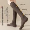 Calf Socks for Women, Autumn and Winter Cotton, Slightly Pressurized, Slimming and Leg Beautifying Socks, Black Autumn and Winter Calf Socks