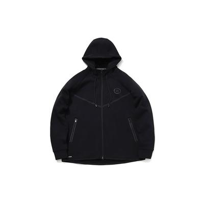 Li-Ning Wade Series Plüsch Wärme Überschnittene Sport-Kapuzenjacke Herren Jacken Schwarz AWDQ705-1