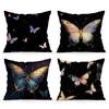 Schmetterling Digitaldruck Handwerk Kissenbezug Pfirsichhaut Samt Zimmer Zuhause Sofa Wohnen Büro Auto Schlichtheit Kissenbezug 45x45CM