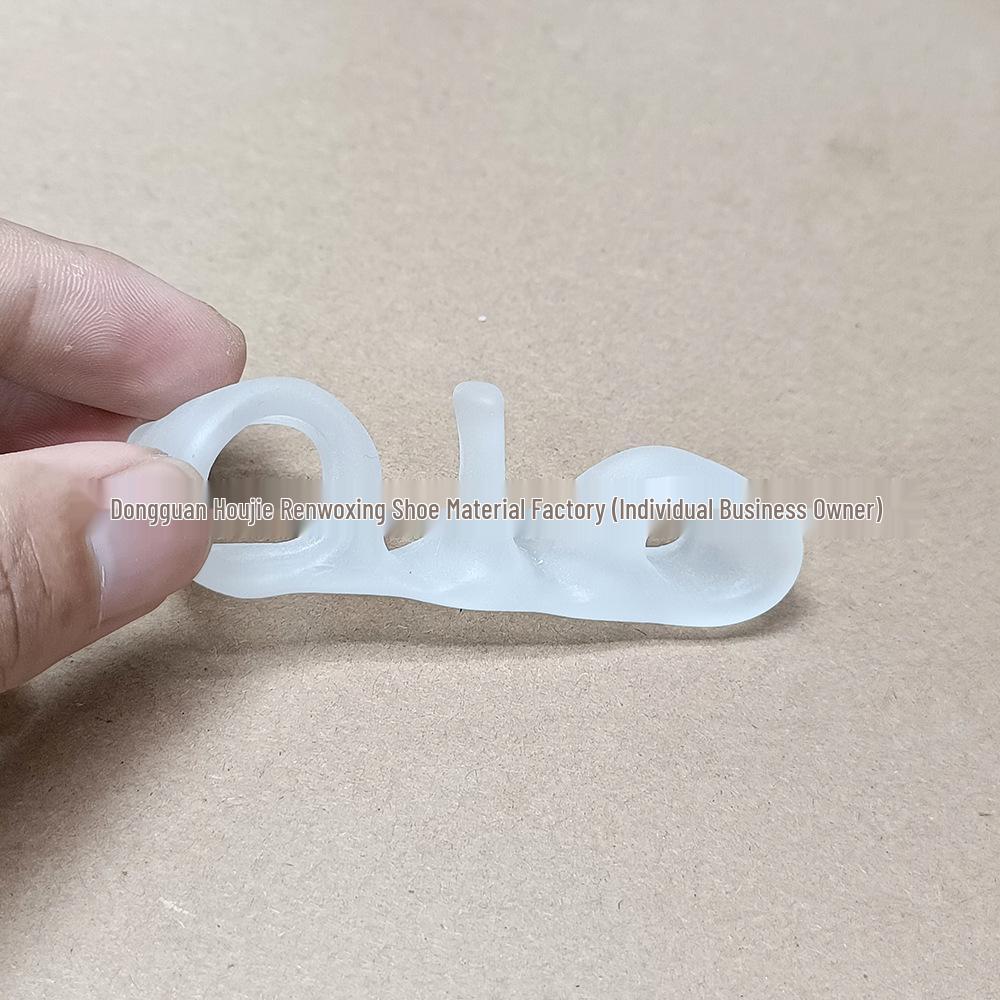 Double-Hole Silicone Toe Separator for Overlapping & Hammer Toes Correction