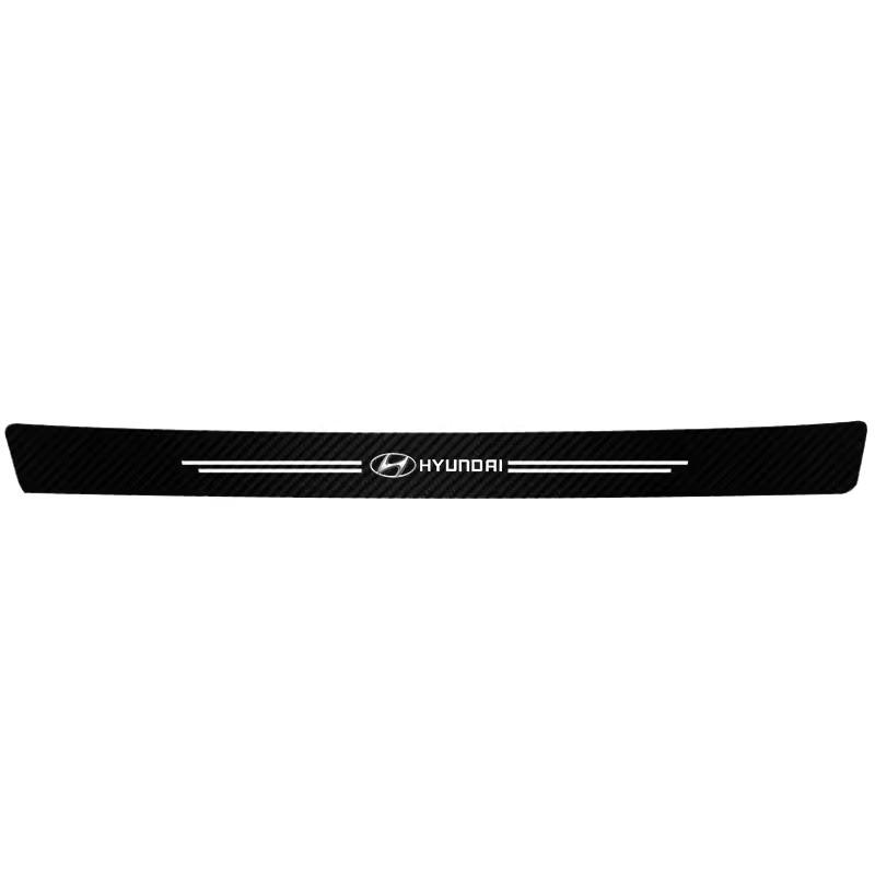 Car Door Carbon Fiber Sill Protector Sticker Accessories For Hyundai Creta Matrix Bayon Genesis Azera Solaris GDI Santafe Equus RR9