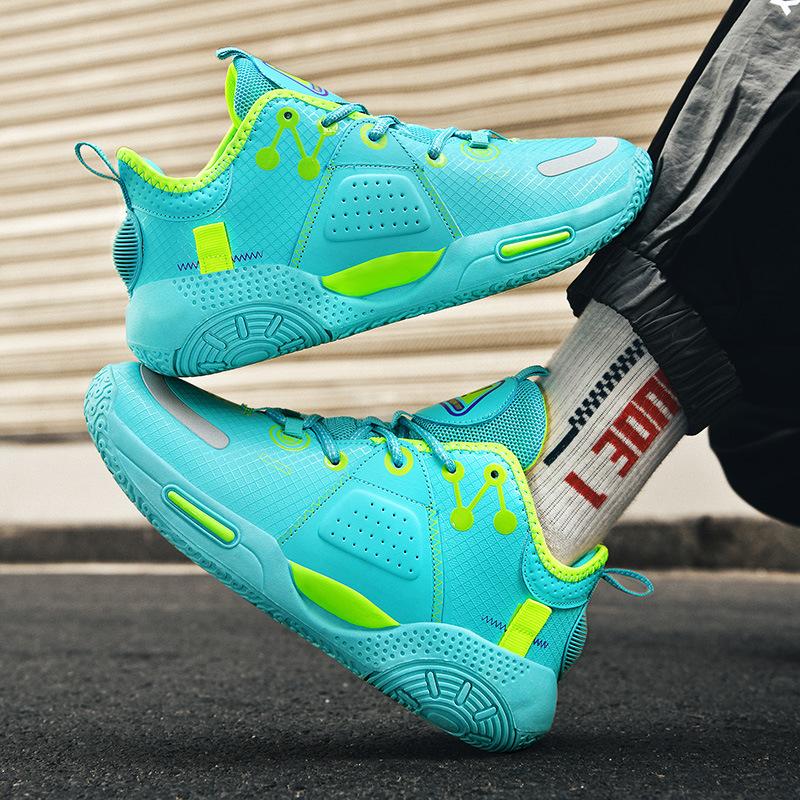 Basketball shoes are hot in the city, sports running shoes, raw marshmallows, colorful low-top sneakers, friction sound