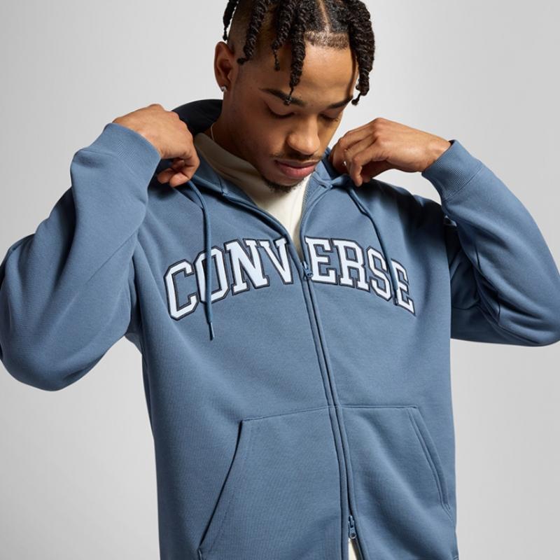 Converse Retro Chuck Pullover Hoodie Lakeside Blue 10027083 A05
