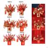 Artificial Floral Pot Chinese Collectible Party Decor Decorative Desk Ornament Decoration Year