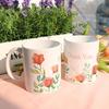 Cg896-Design-Tasse 2er-Set-Schöne Blume der Dankbarkeit