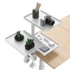 3 -Tier Multifunctional Desk Side Storage Rack Organize Your Workspace Effortlessly Adjustable Desktop Expansion Stand Cup Holde