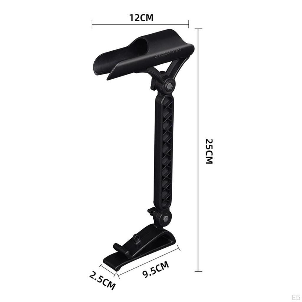Držák prutu na kbelíky Nastavitelný pro rybaření na ledě Lehký držák na montáž skládací svorka zapnutá